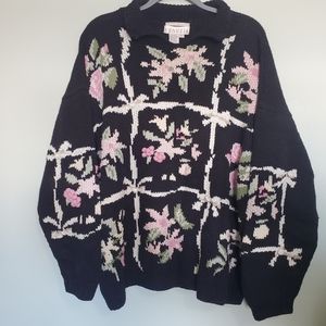 Vintage Venezia ramie cotton blend sweater size 18/20 or 1x